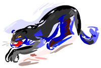 panther dream image, a feline dream.